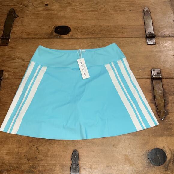 Addison Bay Womens Athletic Flounce Everyday Short Skort BL1 Baby Blue Small - Picture 3 of 10